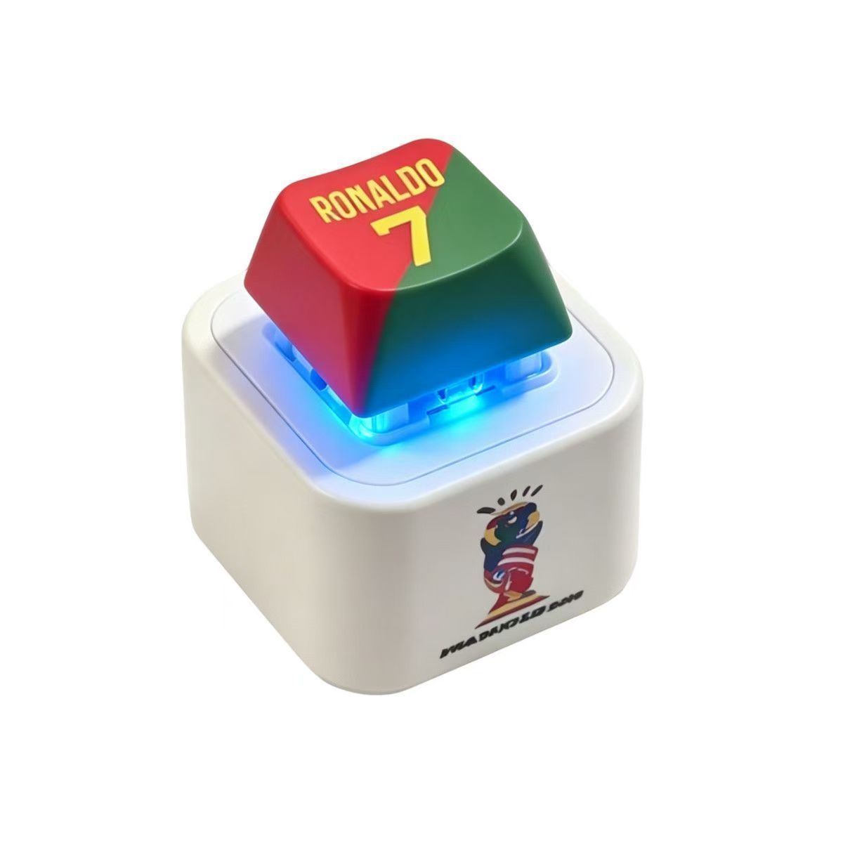 2026 World Cup Cristiano Ronaldo "Siu" Sound-Button Keychain & Light-Up Bag Charm – Fan Merchandise & Souvenir