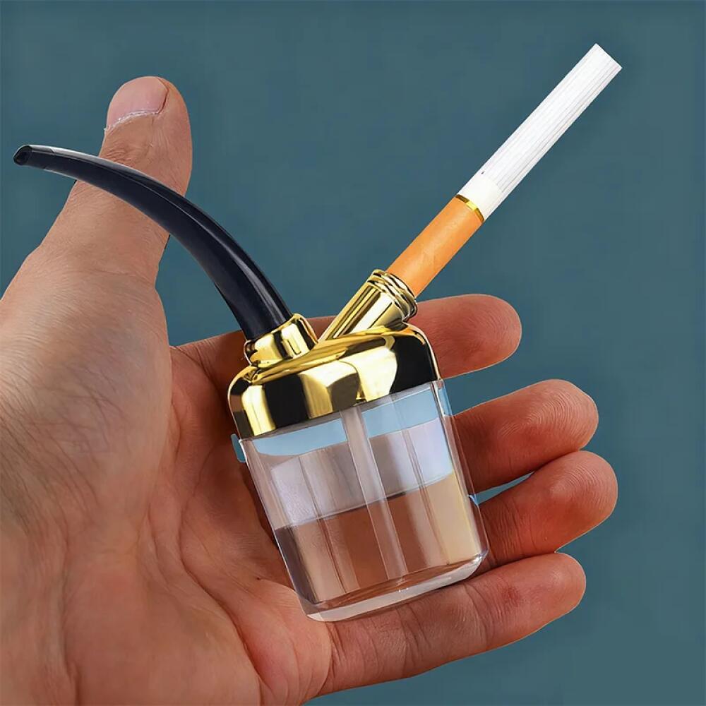 Portable Mini Handheld Cigarette Tube Filter Water Pipe Health Filter Water Pipe Men'S Cigarette Smoking Accessories Men'S Gifts