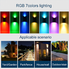 High Brightness Led Outdoor Solar Wall Lights Waterproof Home Garden Decoration Solar Porch Lamp for Villa Stair Corridor Patio