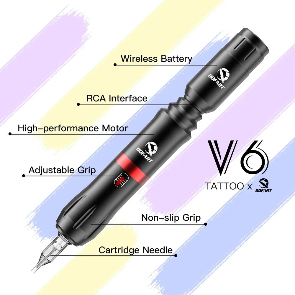 Brand New Professional Tattoo Machine Kit 2026 Wireless Tattoo Pen, Rotary Machine, Ink Cup, Cartridge Needle
