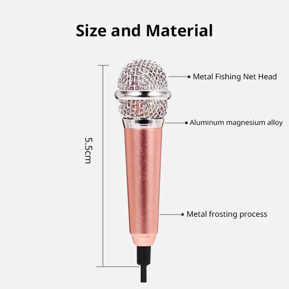 Newest Mini Jack 3.5mm Studio Lavalier Professional Microphone Handheld Mic for Computer for IPhone Ipad Karaoke