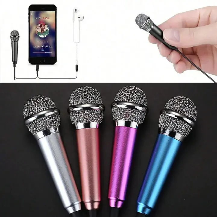 Newest Mini Jack 3.5mm Studio Lavalier Professional Microphone Handheld Mic for Computer for IPhone Ipad Karaoke