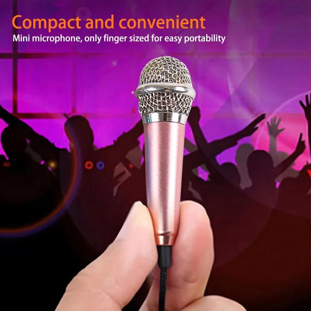 Newest Mini Jack 3.5mm Studio Lavalier Professional Microphone Handheld Mic for Computer for IPhone Ipad Karaoke