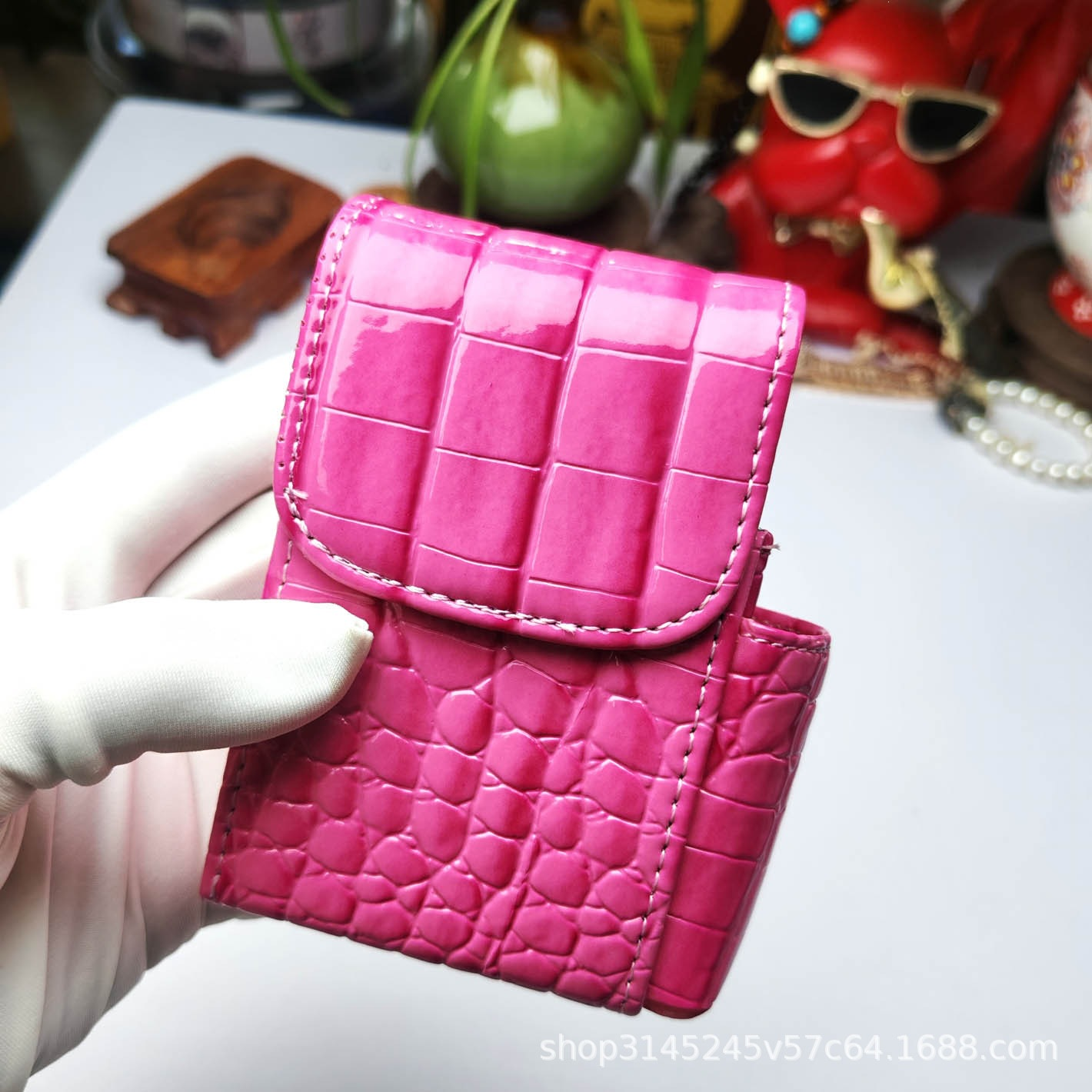 Portable PU Leather Cigarette Case Cover Gas Lighter Holder Box Waist Pocket Pack Belt Bag Smoking Accessories Gadgets for Men