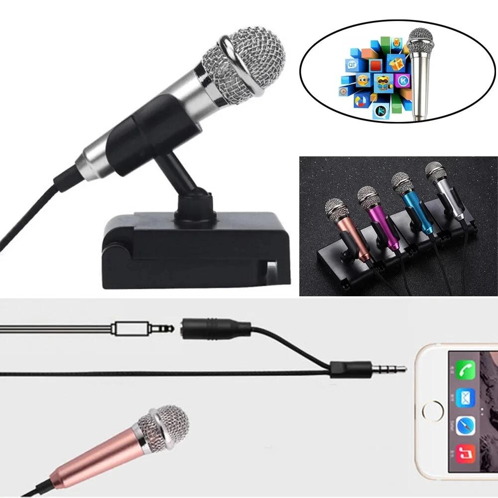 Newest Mini Jack 3.5mm Studio Lavalier Professional Microphone Handheld Mic for Computer for IPhone Ipad Karaoke