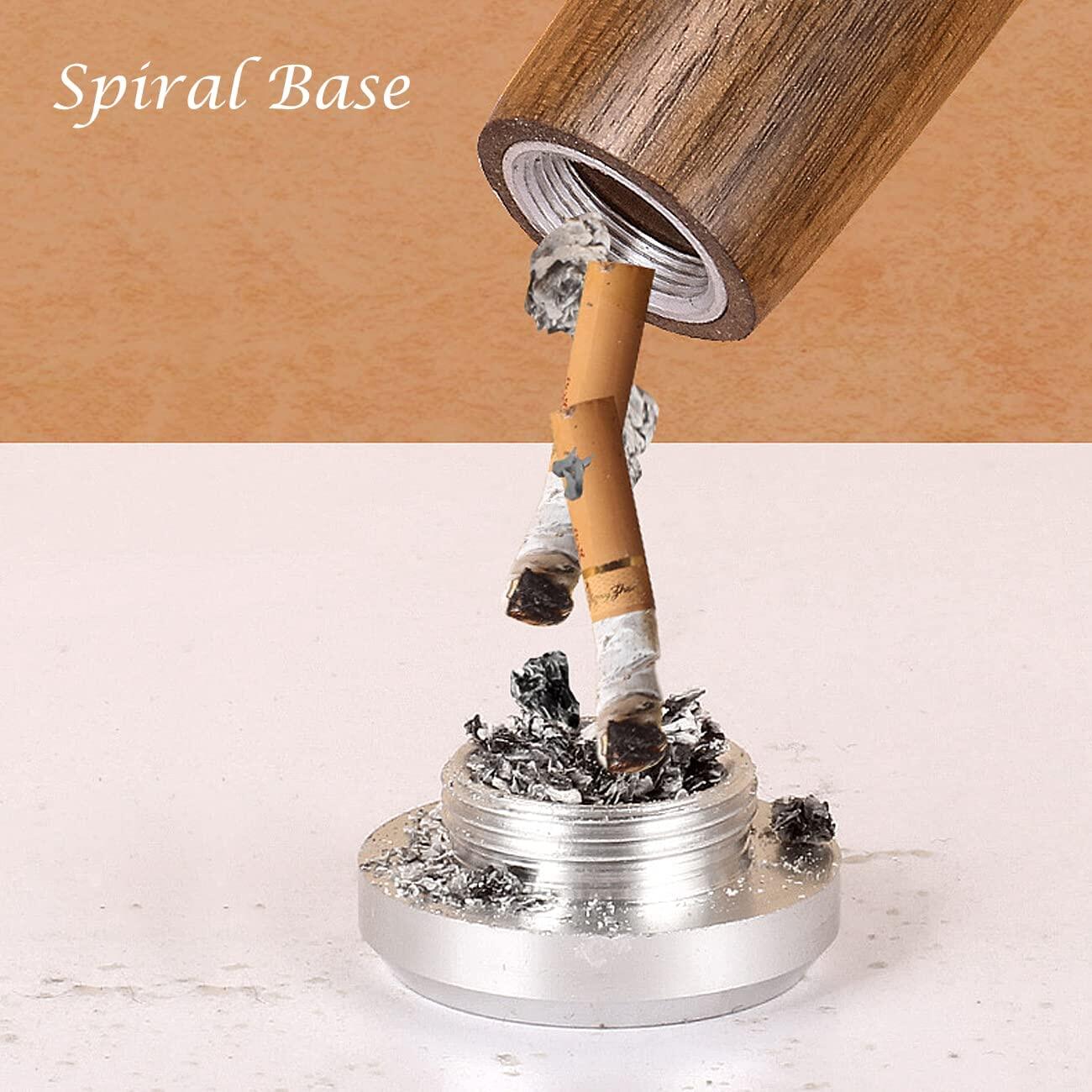 Auto Car Ashtray Car Interior Decoration Dust-free Smoking Ash Holder Wood Soot-flying Ashtray Creative Filter Anti Tool