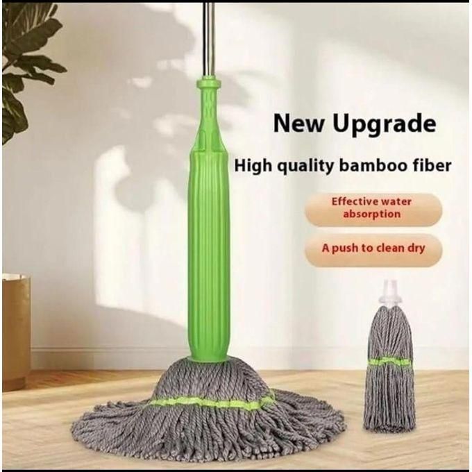 Stainless Steel Mop Handle – Durable Replacement Mop Pole, Adjustable Rust-Resistant Cleaning Handle for Spin Mops, Floor Mops & Household Cleaning Tools, Lightweight Strong Extension Rod