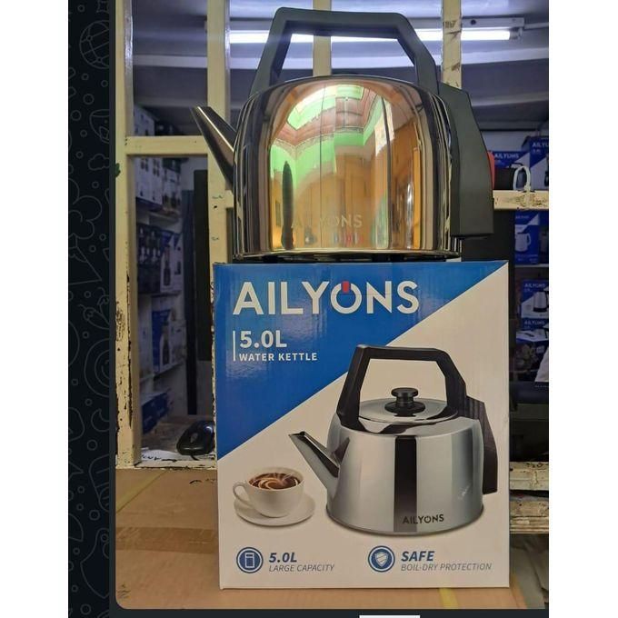 AILYONS Hot Sale 5L Electric Water Kettle – Large Capacity Stainless Steel Fast Boil Hot Water Heater, Automatic Household Water Boiler with Safety Protection for Home, Office, Catering & Kitchen Use