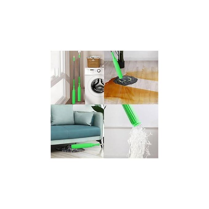 Stainless Steel Mop Handle – Durable Replacement Mop Pole, Adjustable Rust-Resistant Cleaning Handle for Spin Mops, Floor Mops & Household Cleaning Tools, Lightweight Strong Extension Rod