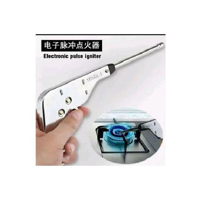 Gas Lighter Igniter Gun – Refillable Long Reach Kitchen Gas Lighter for LPG Stoves, Charcoal Jikos, BBQ Grills, Candles & Fireplaces, Safe Durable Trigger Ignition Flame Starter