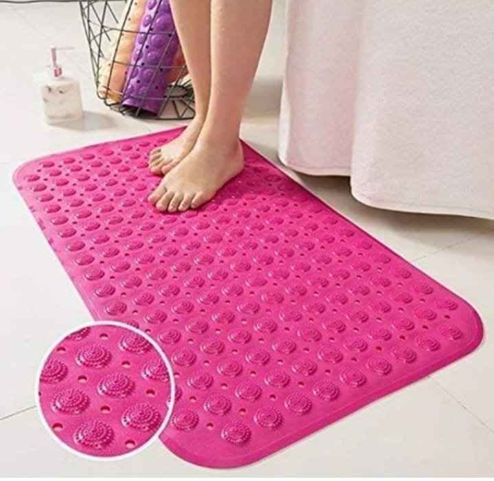 Heavy Duty Non-Slip Bathroom Mat 50x80cm – High Quality Absorbent Floor Rug for Bathroom, Anti-Skid Shower Mat for Safe & Dry Bathroom Use