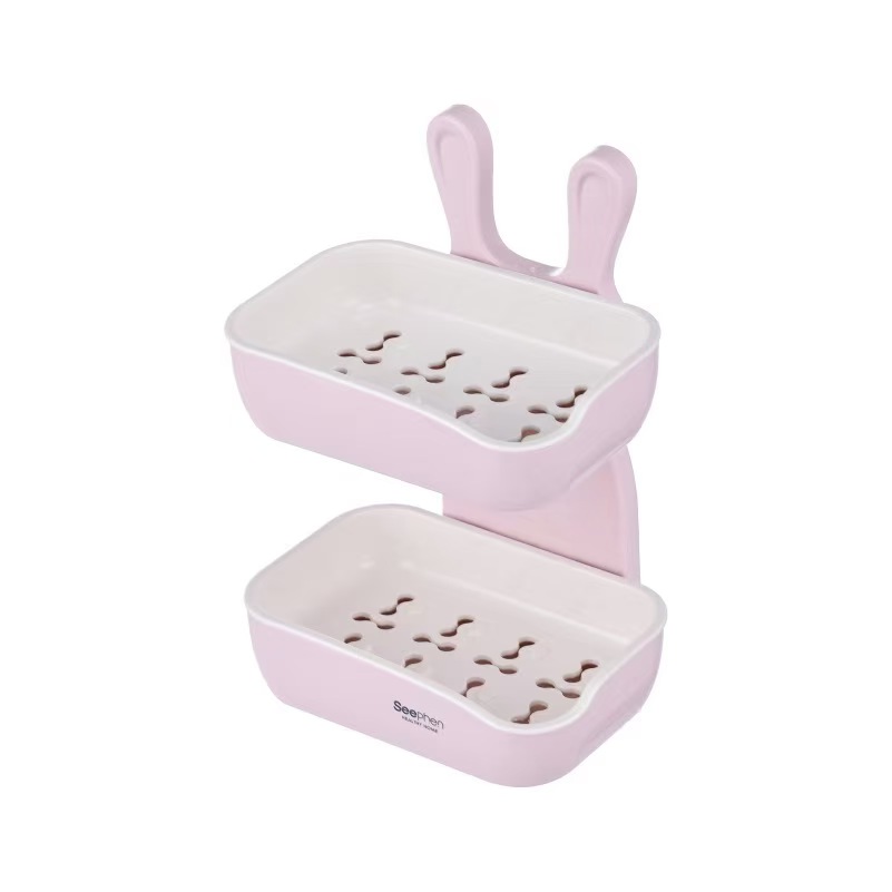 Bunny Soap Holder – Cute Bathroom Soap Dish for Bar Soap Storage, Draining Soap Tray for Sink, Shower & Washroom Organization