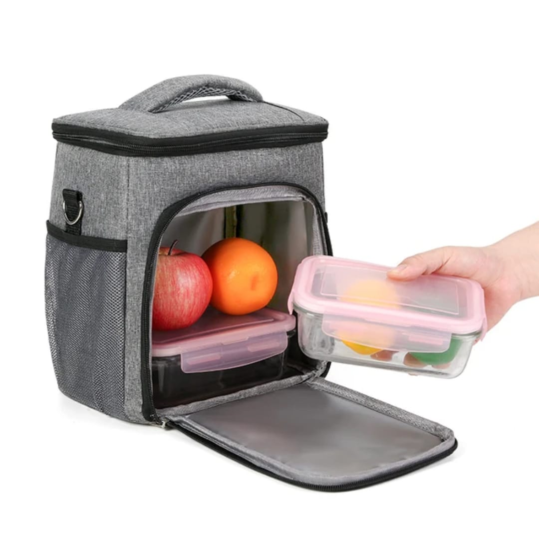 Insulated Thermal Lunch Bag – Portable Food Storage Tote for Hot & Cold Meals, Reusable Lunch Carrier for School, Office, Travel & Picnic Use