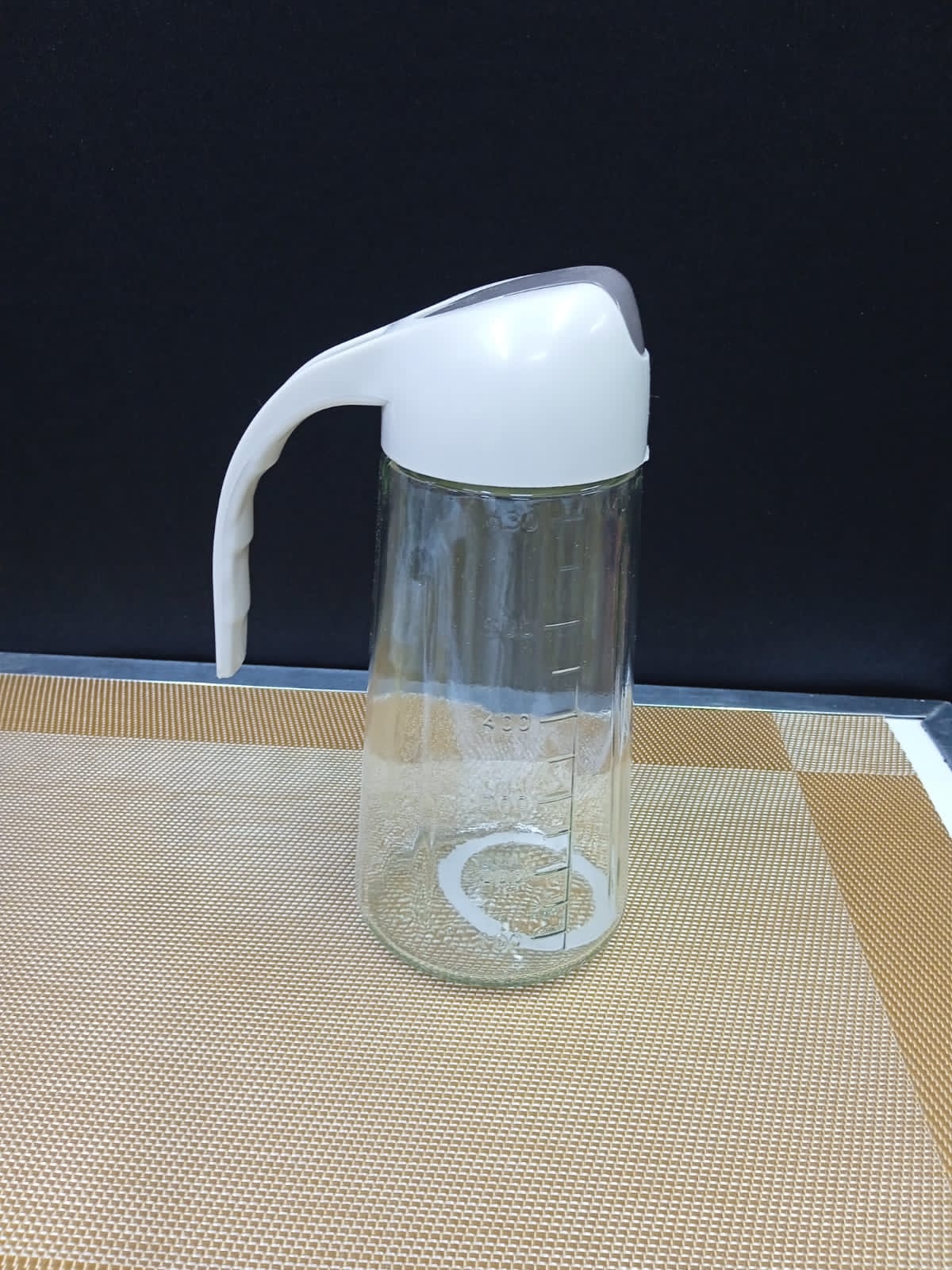500ml Glass Oil Dispenser Bottle – Kitchen Cooking Oil Container for Easy Pouring, Refillable Oil Storage Bottle for Frying, Salad Dressing & Daily Kitchen Use
