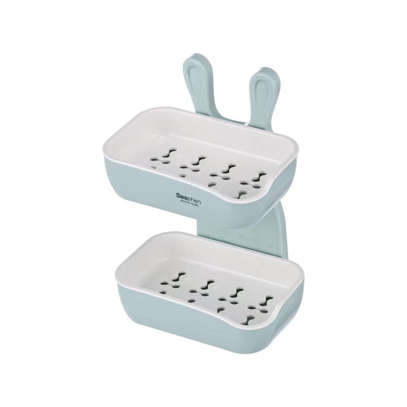 Bunny Soap Holder – Cute Bathroom Soap Dish for Bar Soap Storage, Draining Soap Tray for Sink, Shower & Washroom Organization