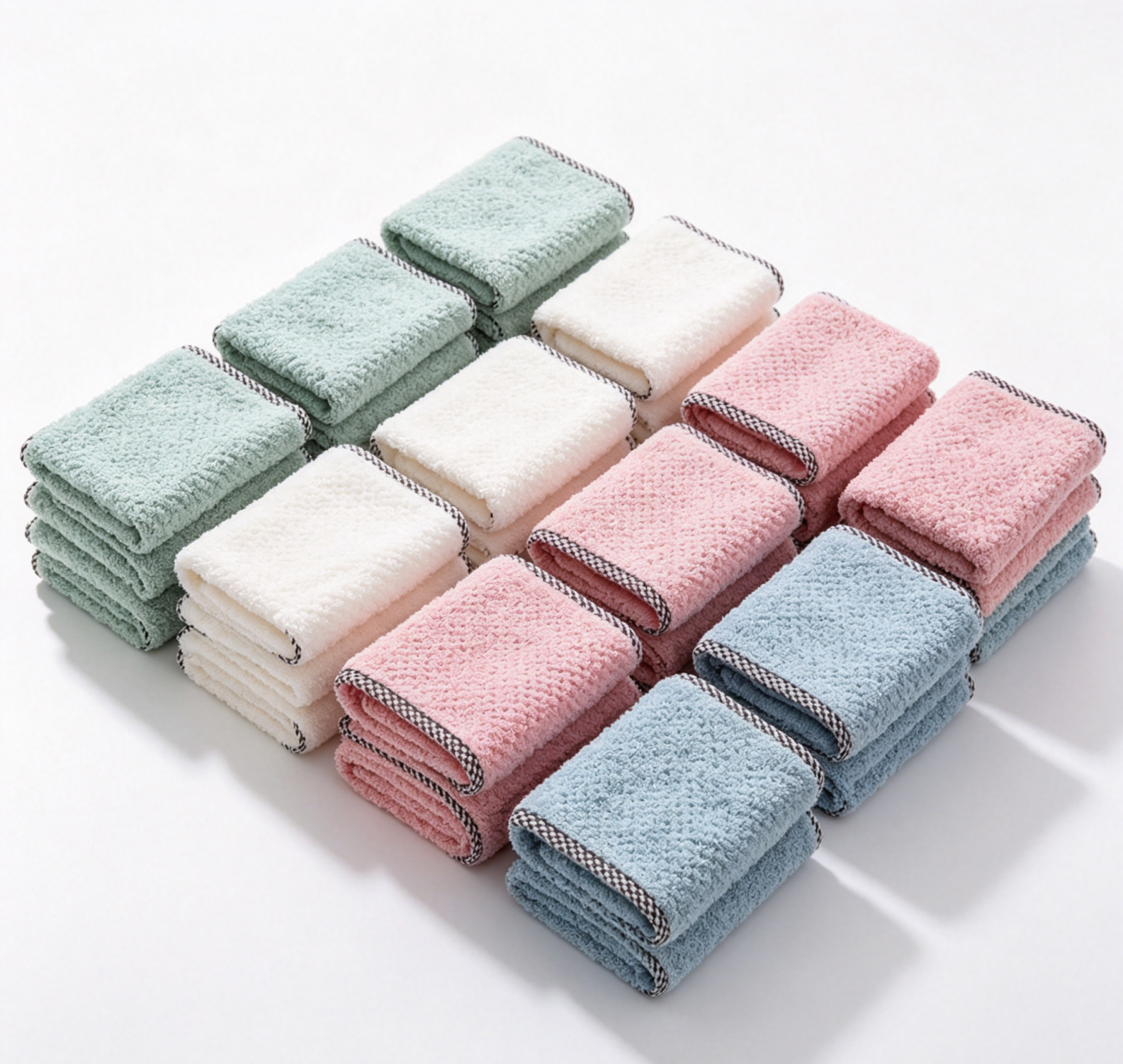20Pcs Microfiber Kitchen Dish Cloths, Super Absorbent Efficient Cleaning Towels, Multipurpose Household Wipes for Tableware Kitchen Cleaning Tools