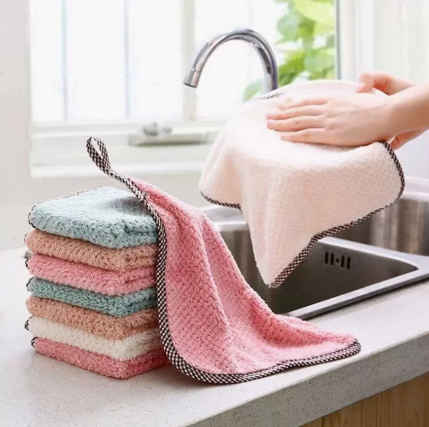 20Pcs Microfiber Kitchen Dish Cloths, Super Absorbent Efficient Cleaning Towels, Multipurpose Household Wipes for Tableware Kitchen Cleaning Tools