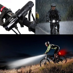 Strong Flash Lights High Power LED Flashlight Battery Powered Zoom Aluminium Alloy Torch Camping Light 5 Modes Fishing Lantern