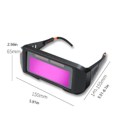 Auto-Darkening Solar Powered Welding Helmet Goggles LCD Welder Glasses for for TIG MIG MMA Gas Welding and Chainsaw Work