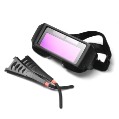 Auto-Darkening Solar Powered Welding Helmet Goggles LCD Welder Glasses for for TIG MIG MMA Gas Welding and Chainsaw Work