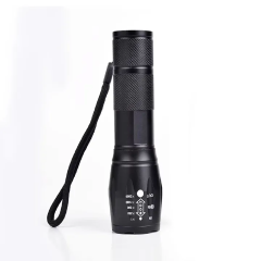 Strong Flash Lights High Power LED Flashlight Battery Powered Zoom Aluminium Alloy Torch Camping Light 5 Modes Fishing Lantern
