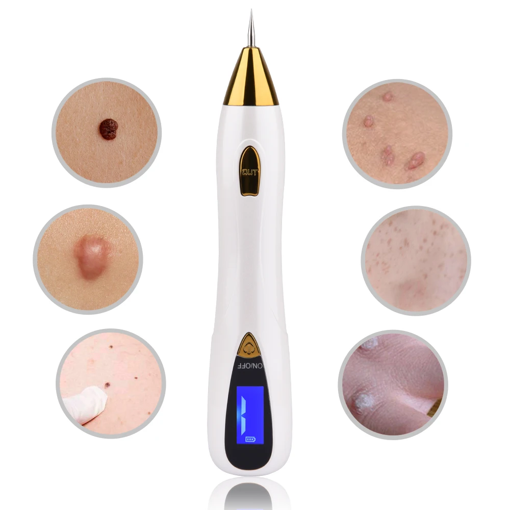 10 Level Laser Plasma Pen Tattoo Freckle Black Dots Wart Mole Remover Dark Spot Skin Tag Removal Pen Skin Care Face Cleaner