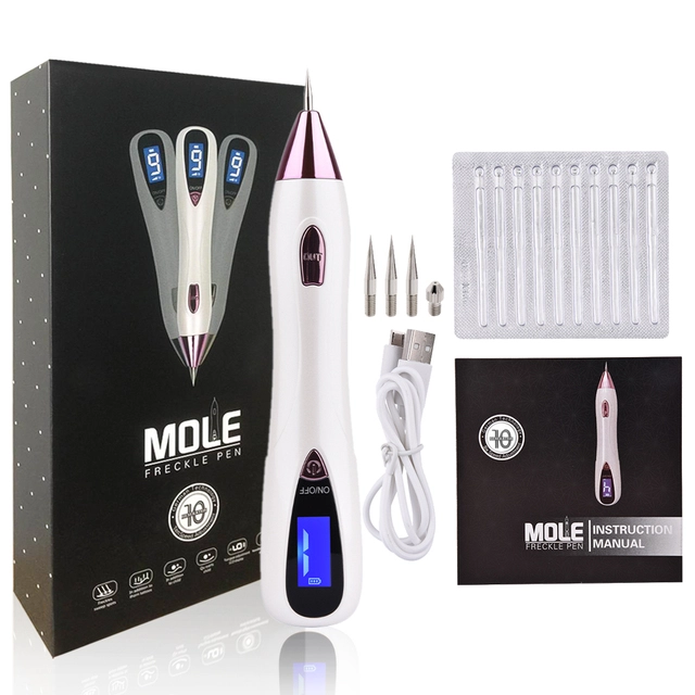 10 Level Laser Plasma Pen Tattoo Freckle Black Dots Wart Mole Remover Dark Spot Skin Tag Removal Pen Skin Care Face Cleaner