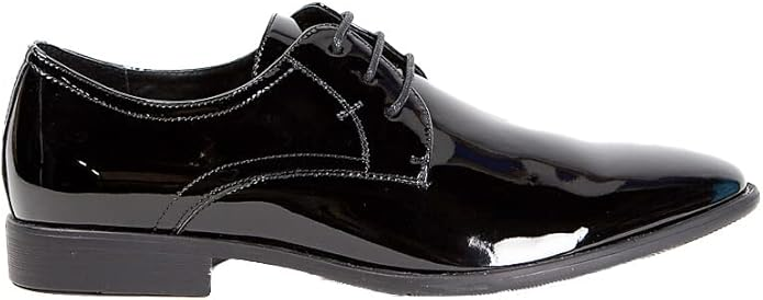 Edward Smokies Tuxedo Wedding Shoes Men Black Patent Leather inner lining