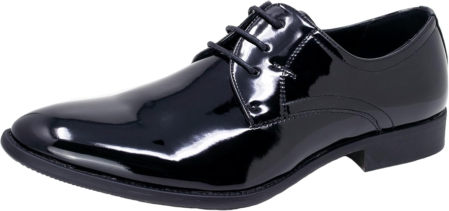 Edward Smokies Tuxedo Wedding Shoes Men Black Patent Leather inner lining