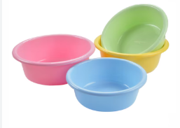1pc Durable Plastic Washing Basin – Multi-Purpose Laundry & Kitchen Bowl