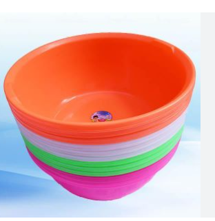 1pc Durable Plastic Washing Basin – Multi-Purpose Laundry & Kitchen Bowl
