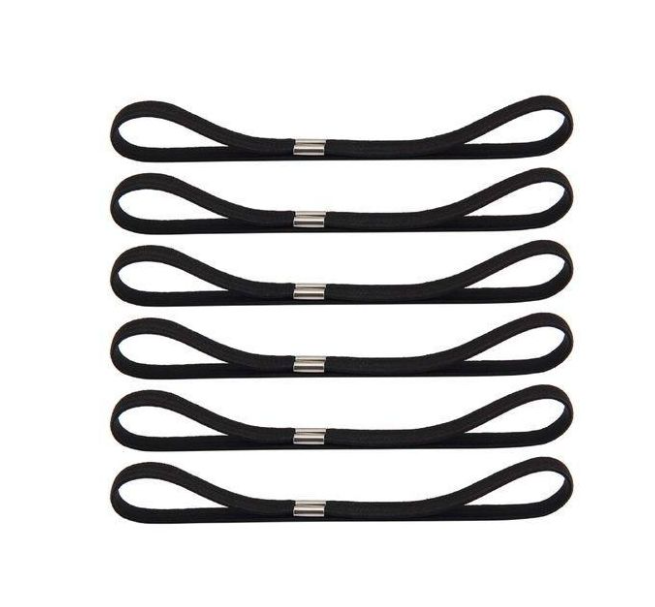 6PCS Long Elastic Head Bands / Hair Ties for Women & Girls