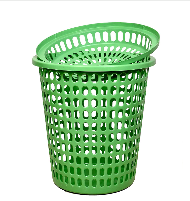 Circular Plastic Laundry Basket – Durable Clothes Washing & Storage Bin