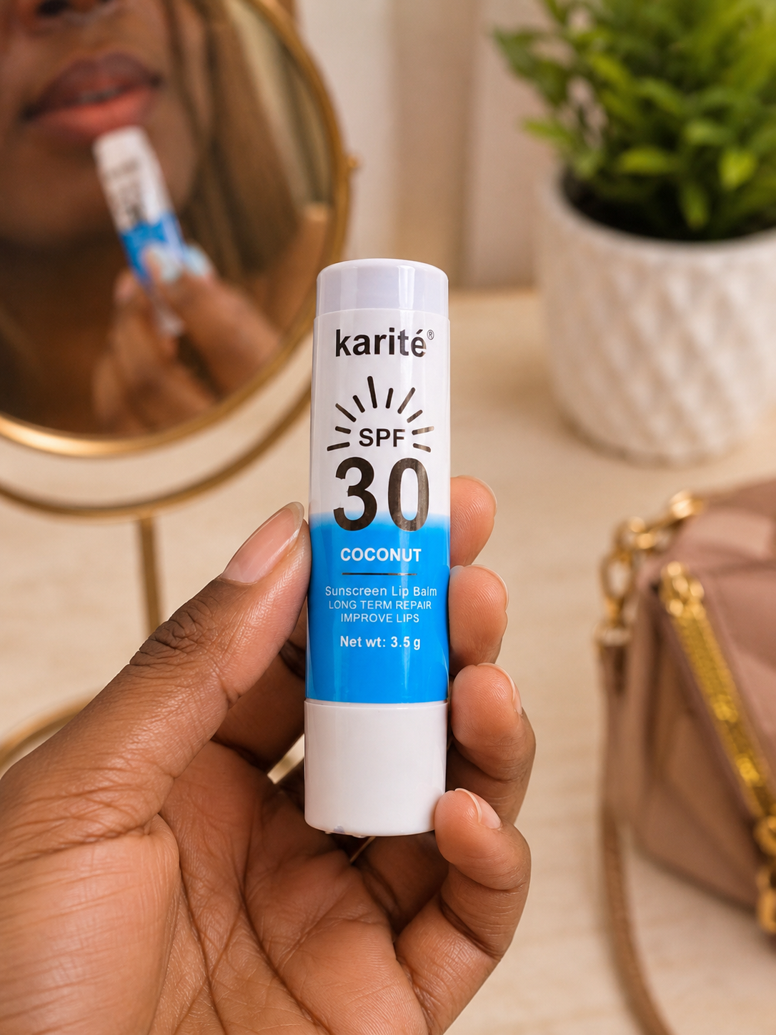 Karite Coconut Sunscreen Lip Balm SPF 30 – Moisturizing Lip Care with Sun Protection (Special Offer) view 2