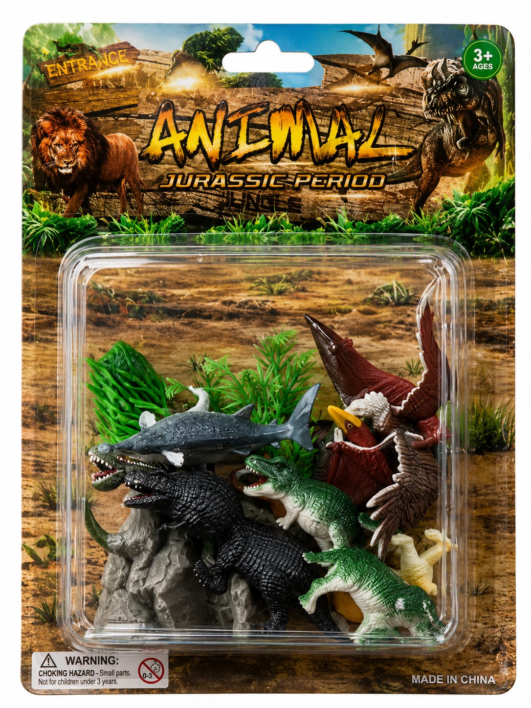Prehistoric Jurassic World animals wild animals plastic animal toys for kids learning  cbc and fun