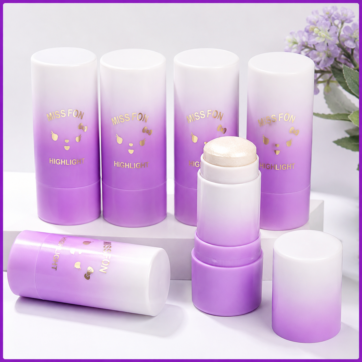 Miss Fon Highlight Stick – Natural Glow Makeup view 2