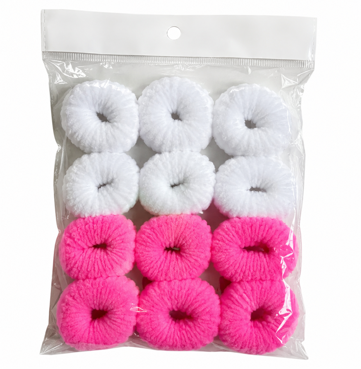 🌸 12PCS Kids' Plush Cat Hair Scrunchies – Soft, Stretchy No-Pull Hair Ties for Girls 🌸