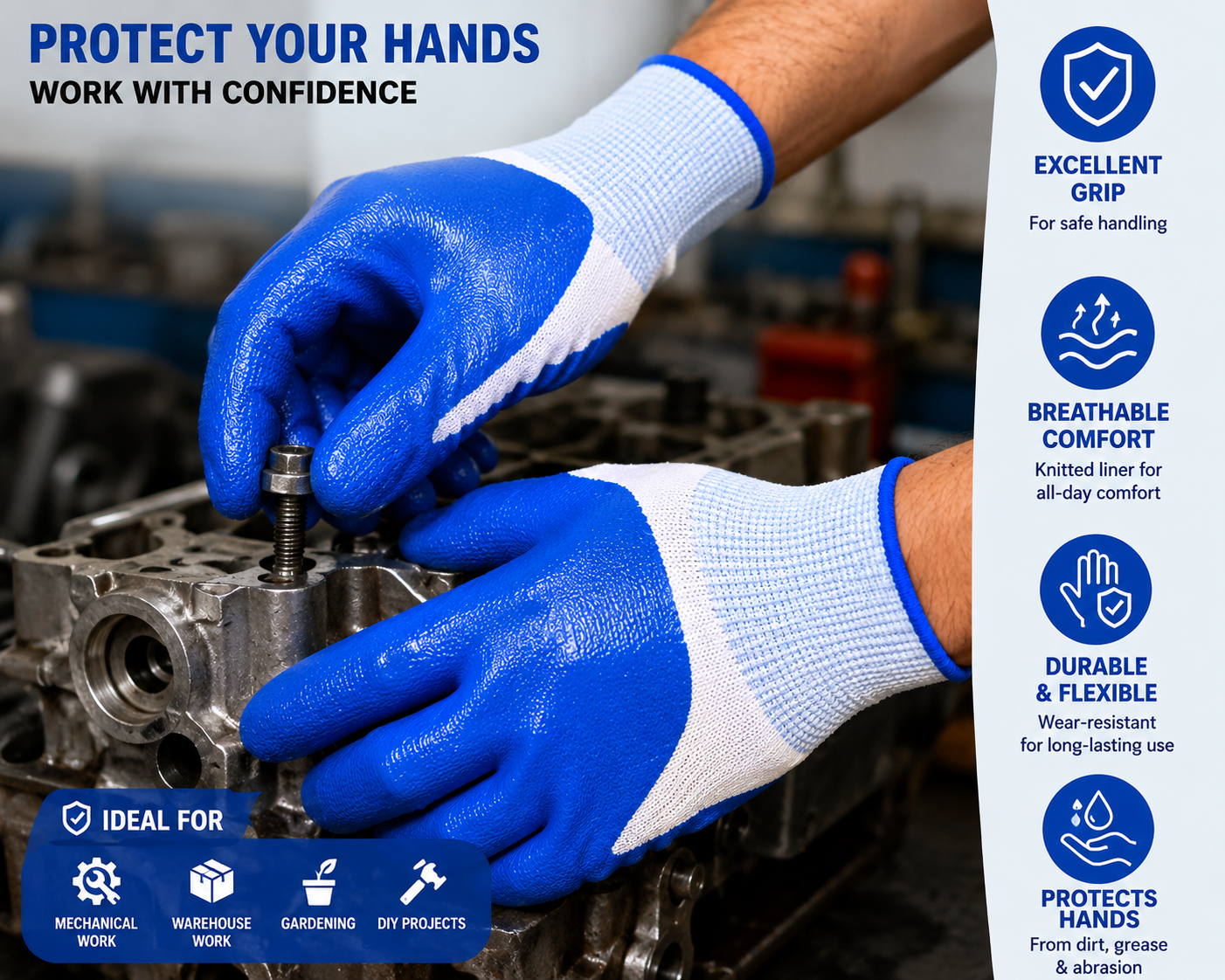 Multipurpose work Gloves⚡ 24HRS Dispatch