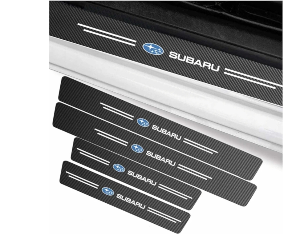 Subaru Door Sill Protector (Carbon Fiber Style)