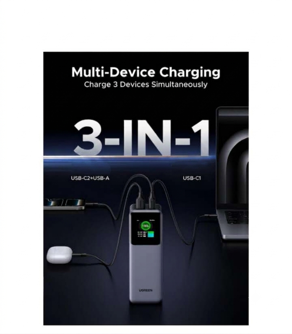 UGREEN Power Bank 25000mAh 200W