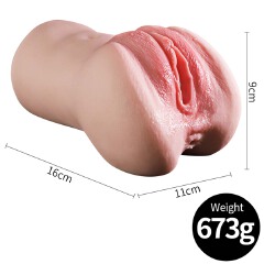 Giant Lifelike Pussy Asshole Male Masturbator Cup 3D Realistic Vagina Ass Stroker Pocket Love Doll With Virgin Pussy Anus for Men Jerkoff Masturbation Sex Toy Gift for Boyfriend Husband Lesbian Lover