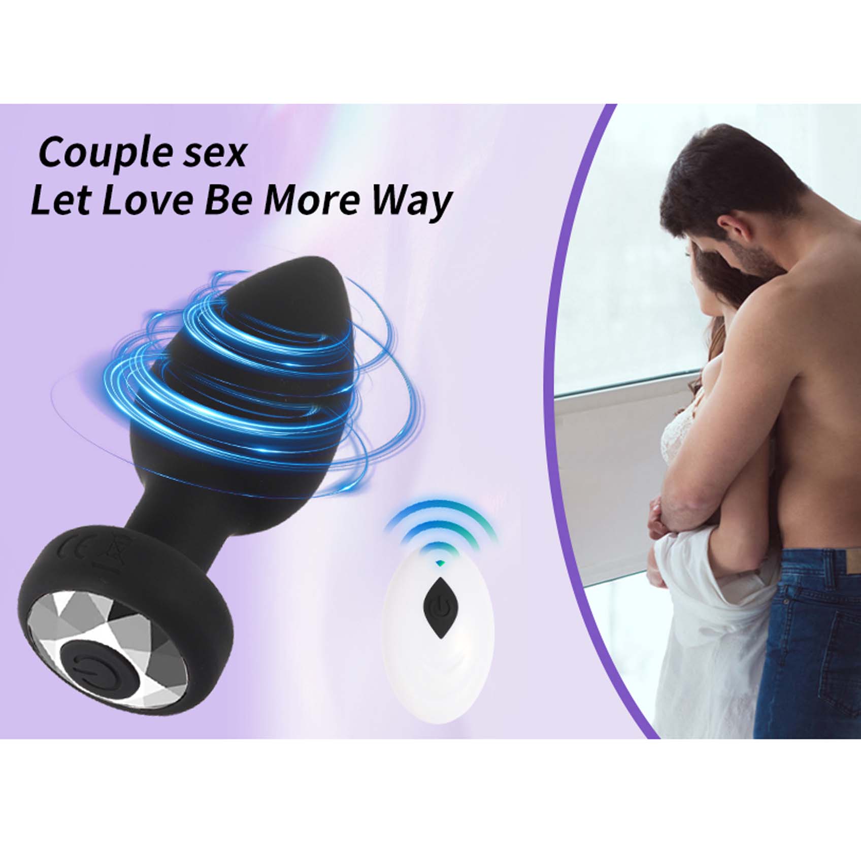 Smart Anal Plug Vibrator Wireless Remote Control Butt Plug Vibrating Male Prostate Massage Waterproof Rechargeable Silicone Adult Love Sex Toy for Men Women Couples