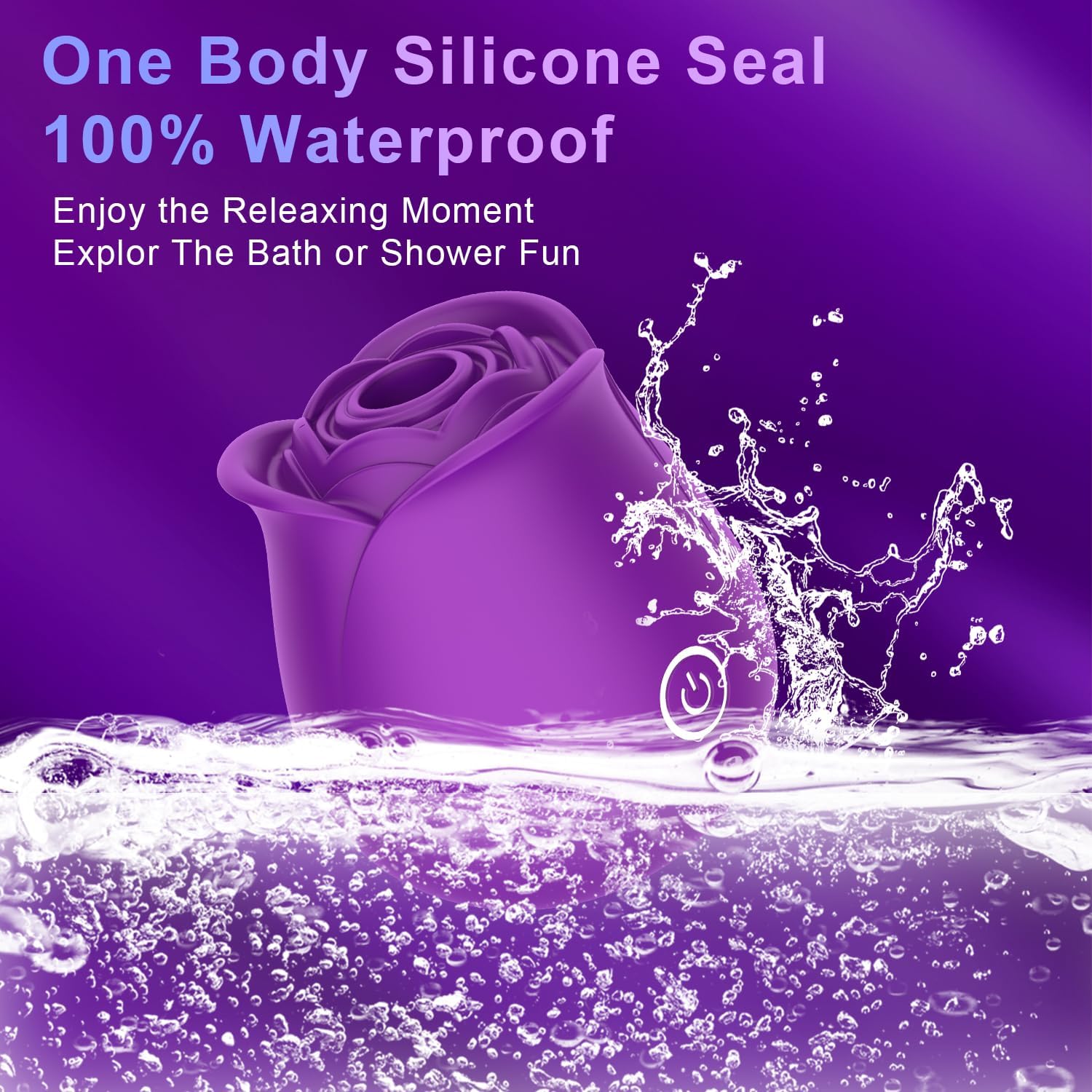 Women Rose Clitoris Sucking Vibrator Nipples Clit Sucker Oral Stimulator Powerful Waterproof Rechargeable Adult Compact Foreplay Masturbation Sex Toy Mini Wireless Massager Gift For Girlfriend Wife