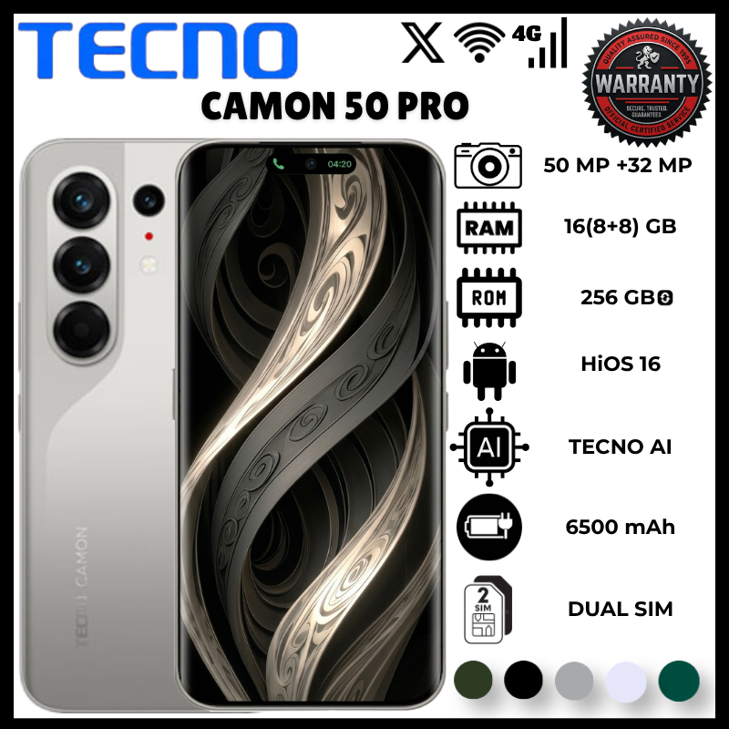 Tecno Camon 50 Pro 16GB RAM 256GB ROM Helio G200 Ultimate 6nm Octa Core Phones 6.78 Inch 1.5K AMOLED 144Hz 50MP Sony LYTIA OIS 3X Telephoto Phone 6150mAh 45W Charging smartphones IP68 IP69K Smartphone