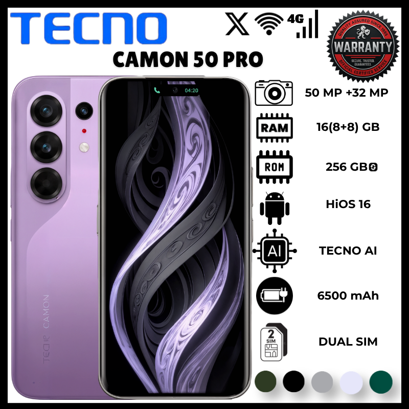 Tecno Camon 50 Pro 16GB RAM 256GB ROM Helio G200 Ultimate 6nm Octa Core Phones 6.78 Inch 1.5K AMOLED 144Hz 50MP Sony LYTIA OIS 3X Telephoto Phone 6150mAh 45W Charging smartphones IP68 IP69K Smartphone