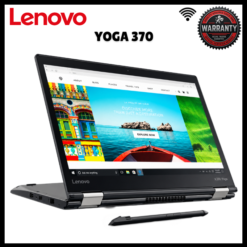 Lenovo ThinkPad Yoga 370 2-in-1 Touchscreen Laptop Intel Core i5 7th Gen 8GB RAM 256GB SSD 13.3 Inch FHD IPS 360° Convertible Intel HD 620 WiFi Bluetooth HDMI Thunderbolt 3 Refurbished