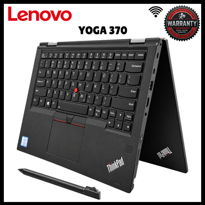 Lenovo ThinkPad Yoga 370 2-in-1 Touchscreen Laptop Intel Core i5 7th Gen 8GB RAM 256GB SSD 13.3 Inch FHD IPS 360° Convertible Intel HD 620 WiFi Bluetooth HDMI Thunderbolt 3 Refurbished