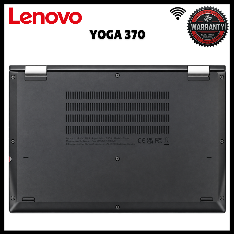 Lenovo ThinkPad Yoga 370 2-in-1 Touchscreen Laptop Intel Core i5 7th Gen 8GB RAM 256GB SSD 13.3 Inch FHD IPS 360° Convertible Intel HD 620 WiFi Bluetooth HDMI Thunderbolt 3 Refurbished