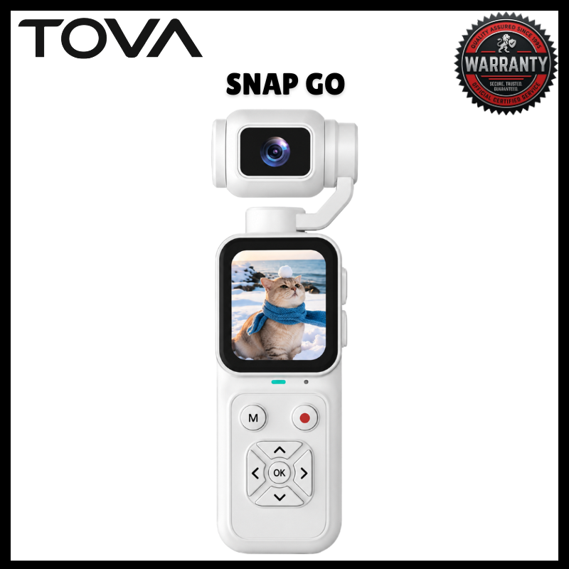 🎥📸 TOVA SnapGo HJD09 4K HD Digital Camera 48MP Pocket Vlogging Camera 16X Digital Zoom Handheld Gimbal Camera 1.69-Inch IPS Screen 180° Flip Lens TF Card PC Webcam USB Charging Compact Camera