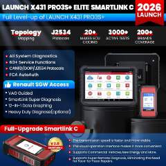 LAUNCH X-431 PRO3S+ ELITE Version 10.1" Tablet OBD2 Scanner Built-in DoIP CAN FD FCA Autoauth PK PRO3S+ V5.0